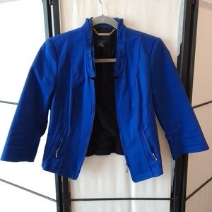 Size 2 White House Black Market colbert blue jacket.